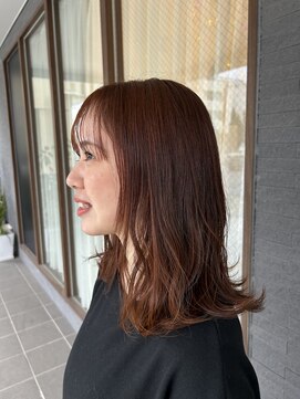 ベルバイヘアスイッチ(by hairswitch) ブリーチなしピンクオレンジカラー