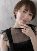 ホワイトグレージュ/デジタルパーマ/チェリーブラウン/高崎60