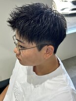 ヒュイル バイ ニアウ(Hwyl by Niau)&nbsp;メンズカットショートスタイルジェットモヒカン刈り上げ直毛