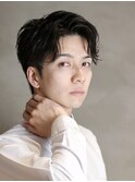 ビジネスパーマフェザーパーマかき上げアップバング理容室