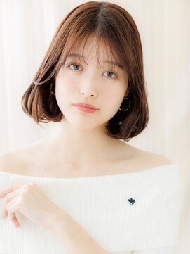 カバーヘア 上尾西口店(COVER HAIR) フェザーバング抜け感ワンカール小顔AラインボブZ上尾30代40代