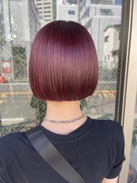 アドア 横浜(ADORE) 【ADORE横浜】ワインレッド×ボブ