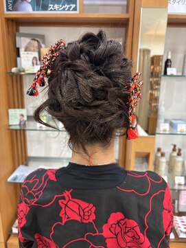 プランタンアヴェダ(printemps AVEDA) 和モダン編み込みアップ