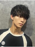 王道マッシュ/ランダムカールパーマ/メンズカット/モテ髪