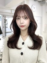 オニキス 原宿(ONYX)&nbsp;a99レイヤーカットブリーチなしワインレッドダブルカラー