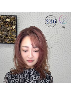 ヘアデザインサロン246 ピンクブラウン/レイヤースタイル/韓国風スタイル