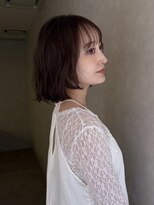 サンドイエナ 横浜店(sand yena)&nbsp;くびレイヤーボブルフネビージュ小顔ワンレンこなれミディ