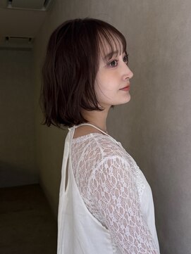 サンドイエナ 横浜店(sand yena) くびレイヤーボブルフネビージュ小顔ワンレンこなれミディ