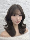 レイヤーカット 韓国ヘア 顔周りカット高島大登