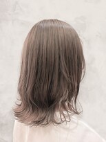 エルプラスヘアー 平尾店(L+hair)&nbsp;大人可愛いブリーチなしグレージュカラー外ハネミディ春カラー