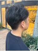 ナチュラル束感マッシュ×刈り上げショート