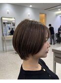 【arte HAIR】ショートヘア/ショートボブ/カーキブラウン