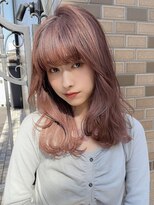 ヘアーフィックス リュウアジア 越谷店(hair fix RYU Asia) 髪質改善デジタルパーマくびれヘア韓国風レイヤーピンクベージュ