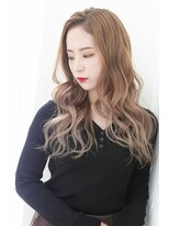 プライズ アイリス 池袋東口店(prize Iris)&nbsp;バレイヤージュハイライトグレージュオルチャンヘア池袋