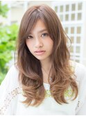 〈ラピッシュ桜田〉大人かわいいセンターパートふんわりカール♪