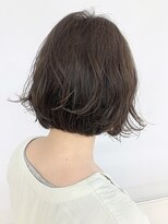 クオリス 上板橋店(QUALIS) ウェーブボブ/ニュアンス/平行ボブ/パーマ/30代/20代/オリーブ