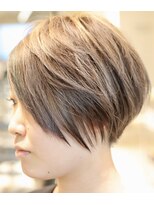 ヘア デザイン リスク(HAIR DESIGN RISK)&nbsp;【RISK高橋勇太】ホワイトグレージュアンニュイクールショート