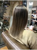 #黒髪#ボブルフ#ネビージュ#小顔#ワンレン