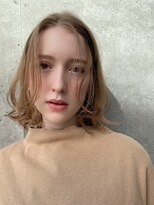 ユアーズヘアセカンド(youres hair 2'nd)&nbsp;大人可愛い/外ハネミディアム/流し前髪/シースルーバング