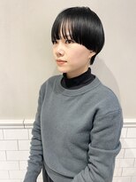 フェンヘアーアイス 中目黒(Fen.hair ici)&nbsp;マッシュショート　大人かわいい　黒髪
