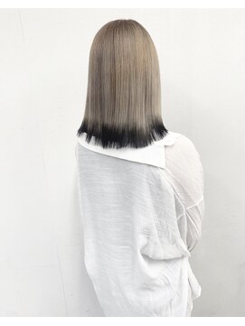 フュー 新小岩(few.) セミディ/姫カット/前髪 黒髪/グレーベージュ[新小岩駅]