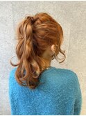 三軒茶屋_レディース_ロング_ヘアアレンジ_ヘアセット_ポニー