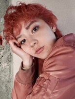 ファルファラ(farfara)&nbsp;【farfara】ピンクカラー×パーマウルフ（問屋町テラス）