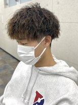 スターズ 柏(STARS)&nbsp;ツーブロック　マッシュ　ツイストスパイラル　透明感　ベージュ