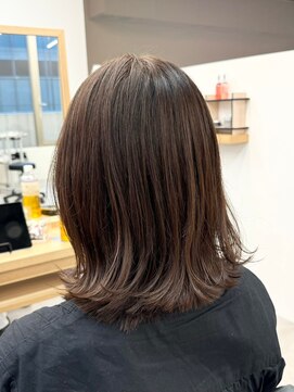 クラップス オル 金沢八景(CLAPS Ore) ミルクティベージュカラーミニボブ大人ショートボブショート