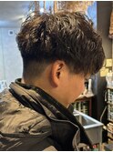 orso hair x ツイスパ前下がりツーブロック