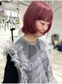 【心斎橋hen】前上がりピンクボブ