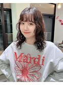 ウェーブミディアム　レイヤーパーマ　