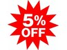 ゴシンキ割 ALL MENU5%OFF