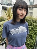 ミディアム×顔まわりレイヤー