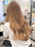 渋谷ミルクティーベージュハイトーンカラーヘーゼルベージュ30代