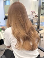 サンクマーケット 渋谷(cinq MARKET) 渋谷ミルクティーベージュハイトーンカラーヘーゼルベージュ韓国