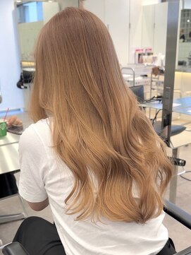 サンクマーケット 渋谷(cinq MARKET) 渋谷ミルクティーベージュハイトーンカラーヘーゼルベージュ韓国