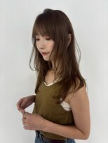 ユーフォリア 青山(Euphoria)&nbsp;大人美人艶カラーベージュ小顔カット透明感レイヤーロング