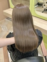 イオエ 西梅田(ioe)&nbsp;ブリーチなしカラー/髪質改善/ミルクティーベージュ/小顔ヘア