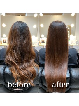 ツヤと髪 クリム(crim) 髪質改善エステカラー　ロング　白髪染め　30代、40代、20代