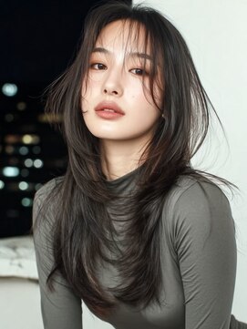 池袋駅/ブリーチ/ダブルカラー/縮毛矯正/レイヤーカット/韓国