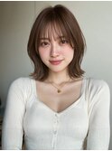 くびれショート ブラウンカラー 前髪カット 髪質改善 20代 30代