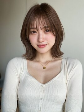 オレンジペコ(orange peco) くびれショート ブラウンカラー 前髪カット 髪質改善 20代 30代