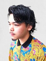 ディーバ 横浜(D.I.E.V.A)&nbsp;20代30代40代50代黒髪ナチュラルパーマミディアムメンズショート