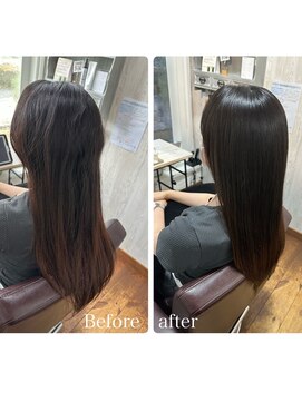 コルテ 倉敷西坂店(CoRte.) 【before/after】極上髪質改善/縮毛矯正ストレート/ヘアエステ