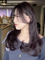 フォート(FORT)&nbsp;ワインレッド/重軽レイヤーカット/ 結べるレイヤーカット