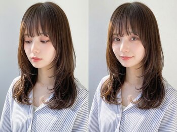 ボイスヘア(voice hair)の写真/韓国風レイヤーカット×顔周りカットで今っぽい垢抜けヘアへ♪柔らかく動く愛されヘア【レイヤーカット】