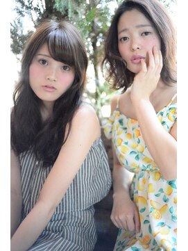 マイティ バイ エイチ(mighty by H) mighty*【kawaii二人】LooseWave&Lip-lineBob