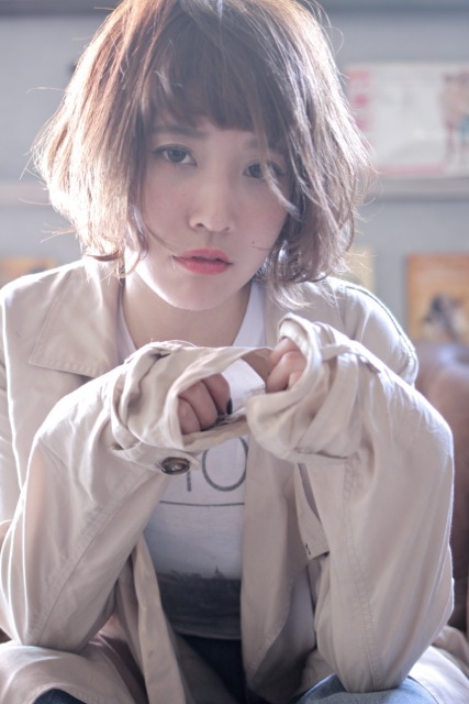 【mighty】gray×short BOB