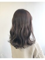 ヘアメイク オブジェ(hair make objet) 韓国スタイル　パープルアッシュ